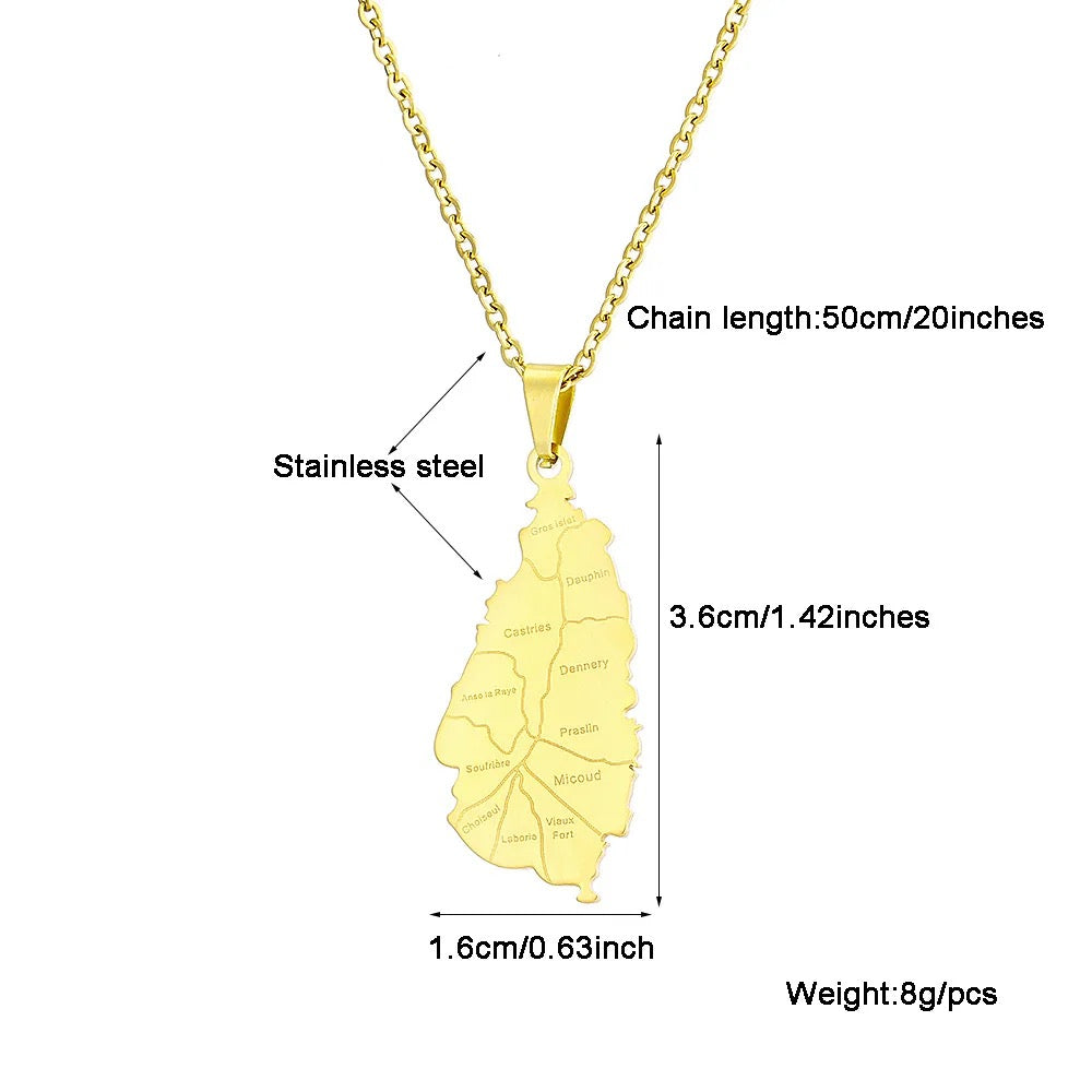 Saint Lucia Pride Necklace
